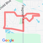 3.0 mile route route map