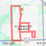 9 Mile loop from IAC route map