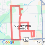 9 Mile loop from IAC route map