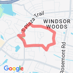School run route map