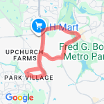 davis to cary pky route map