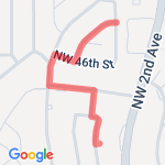 46th st, 1st triangle route map