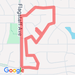 1.75 miles flagstaff to home route map