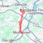 13 Miles  route map