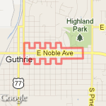 3 mile Zig Zag route map