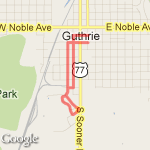 Mineral Wells Park  route map