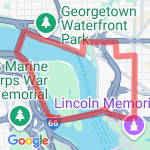 3.5mi GW river route map
