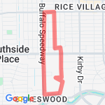 Buffalo Speedway Loop route map