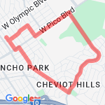 Park via motor route map