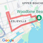 lakeshort 8K route map