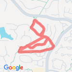 Pink trail behind nats route map