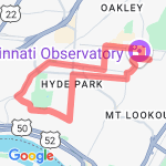 6M Hyde Park Loop route map