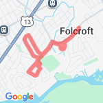 3 miles at home  route map