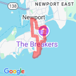 Newport Cliff Walk route map