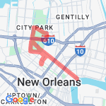 City park along esplanade route map