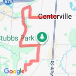 Out and back 9.77 route map