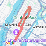 Central Park from Gershwin route map