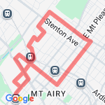 E Mt Airy route map