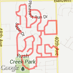 Running through the Forest route map