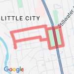 3 Mile loop (Up Congress, 1 full loop and 2 right loop) route map