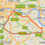 London Bridge  route map