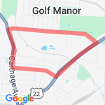 Pleasant Ridge route map