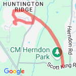 ATT to Herndon Park route map
