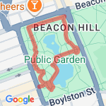 Boston Public Garden 1 route map