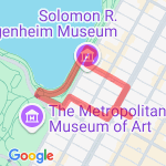 Guggenheim route map
