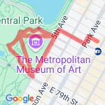 Great Lawn - Met Museum route map