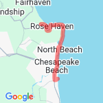 aac south to chesapeake beach route map