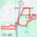 8 mile loop route map