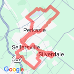 Farm and Home 20 Miler route map