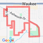 Waukee 5 route map