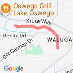 2 mile straight and back route map