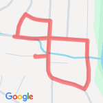 1 mile hill+ route map