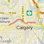 Calgary 2011 10K route map