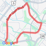 5 km route map