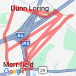 Merrifield-W&OD Loop route map