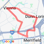 Loop from Dunn Loring to Vienna route map
