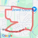 4 mile wide route map