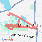 Bike path with WW Loop route map