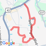 4.5 miles route map