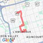 Work to Home route map