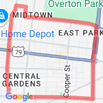 midtown-cooper young  route map