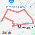 Neighborhood 3 Mile #1 route map