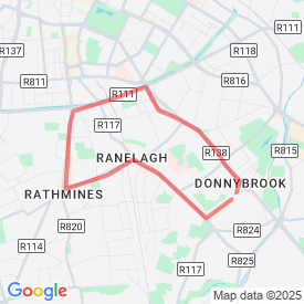 5k Donnybrook 2 - 4.83 Km route in Dublin