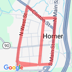 5k in homer route map
