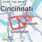 6 Mile Bridge Route KY Start route map