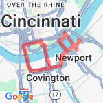6 Mile Bridge Route KY Start route map